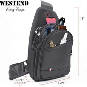 WESTEND URBAN CROSSBODY SLINGBAG,TRAVEL DAYPACK FOR MEN AND WOMEN